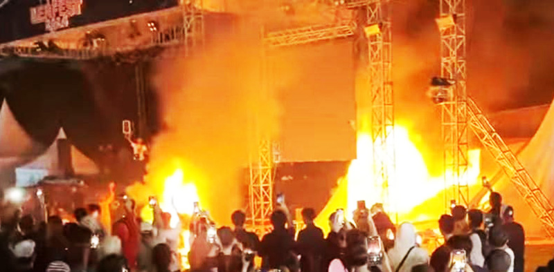 Sandi Uno Telusuri Bakar Sound System di Pasar Kemis